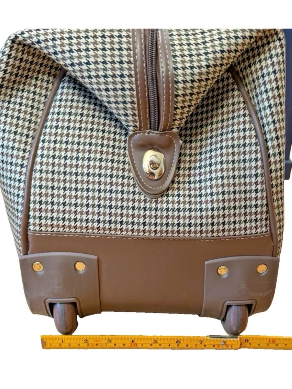 London Fog Cambridge Houndstooth Carry on Duffel 20